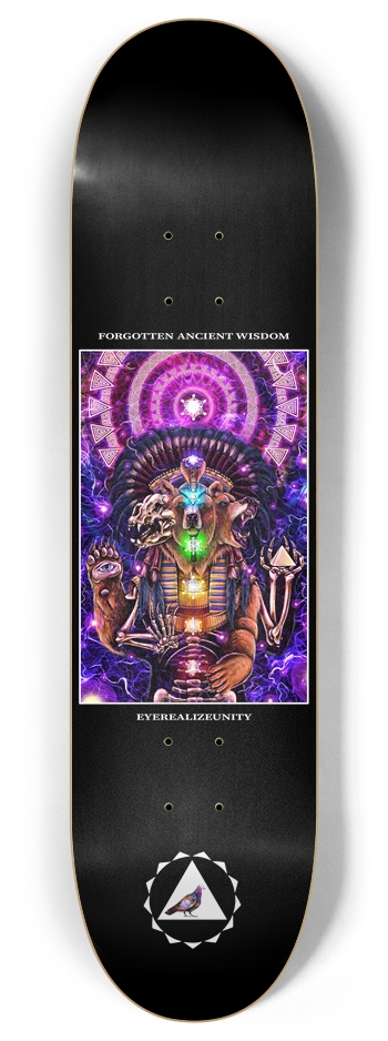 Forgotten Ancient Wisdom (black) 8 Inch Skateboard Deck
