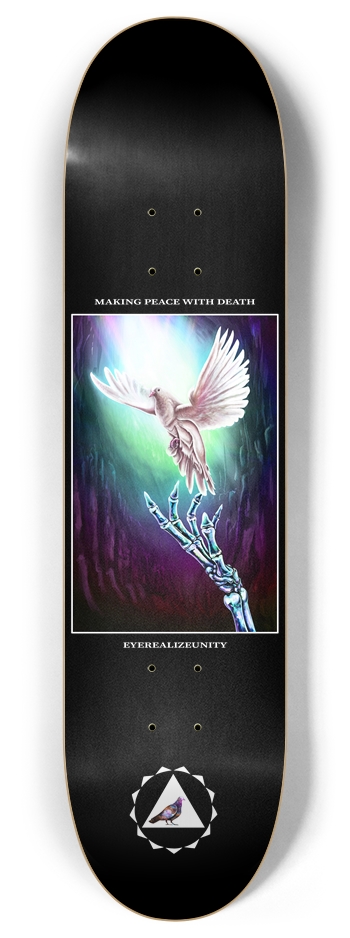 Making Peace With Death (black) 8 Inch Skateboard Deck