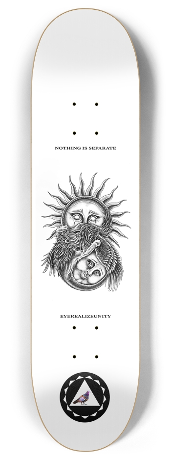 Nothing Is Separate (white) 8 Inch Skateboard Deck
