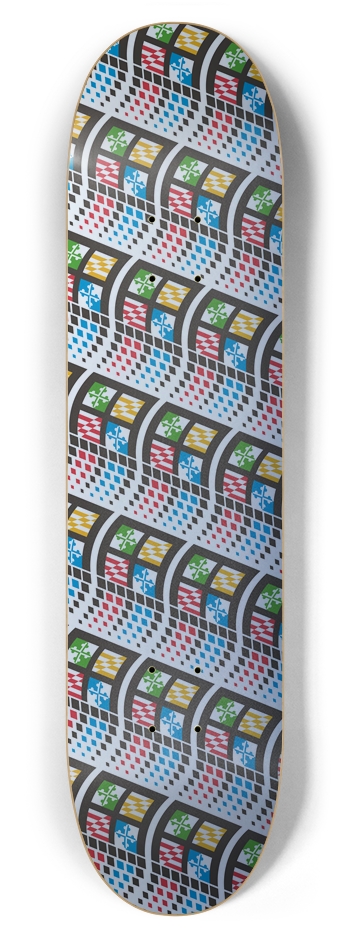 Maryland Vaporwave 7-7/8 7-7/8 Skateboard Deck