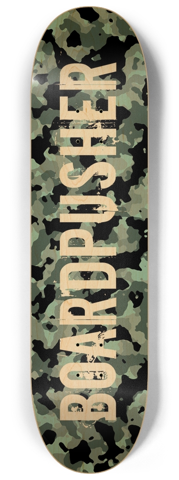 Camo Deck on Natural Background 8-1/4 Skateboard Deck