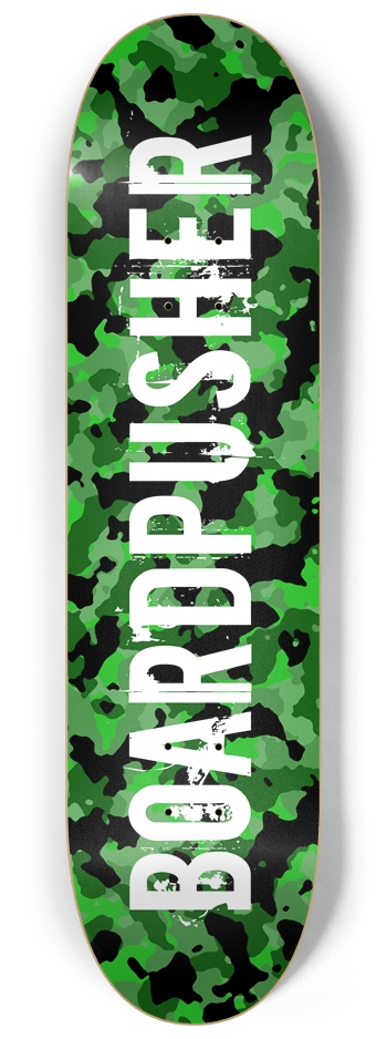 Green Camo Deck 8-1/4 Skateboard Deck