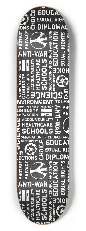 Liberal Values All-Around Skateboard 7-3/4 Skateboard Deck
