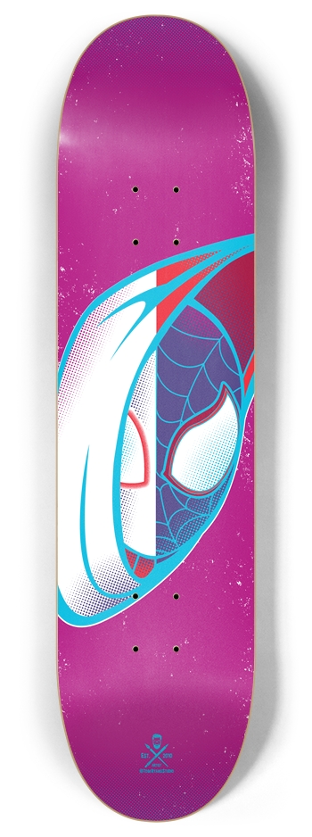 Half n Half Gwen n Miles 8 Inch Skateboard Deck