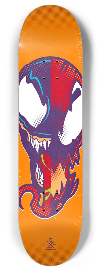Half n Half Symbiotes 8 Inch Skateboard Deck