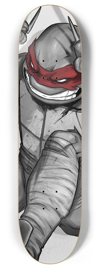 RAPHAEL - red 8 Inch Skateboard Deck