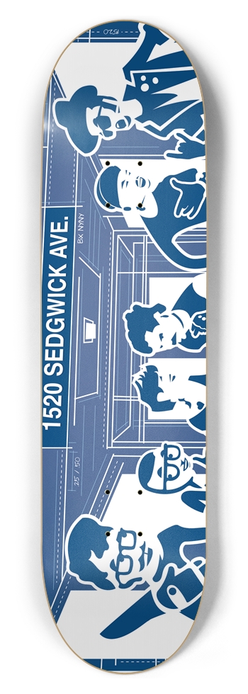 1520 Sedgwick Ave. 8-1/2 Skateboard Deck