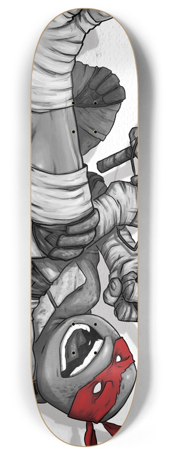 MICHELANGELO - red 8 Inch Skateboard Deck