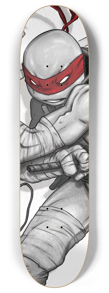 LEONARDO - red 8 Inch Skateboard Deck