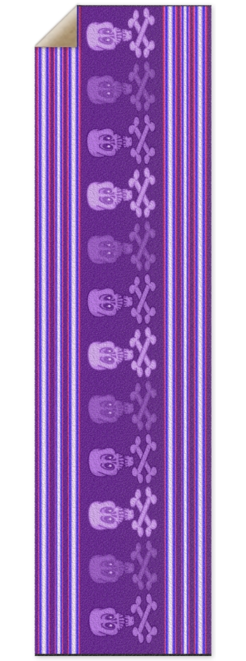 Retro Skull-Wave Custom Griptape 9 x 33 Inch Griptape