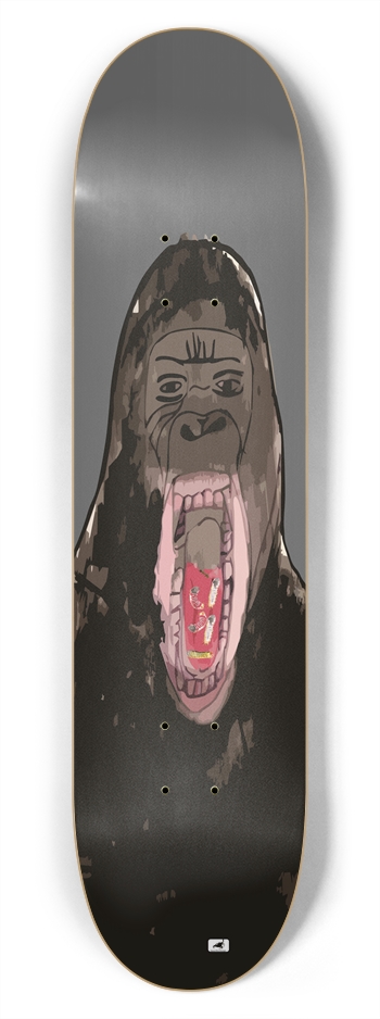 Gorilla Custom Skateboard 7-3/4 Skateboard Deck
