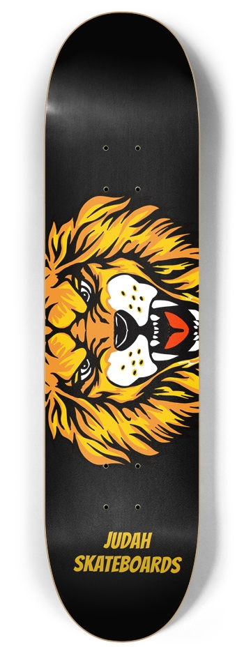 Judah Skateboards Lion head (Black) 8 Inch Skateboard Deck