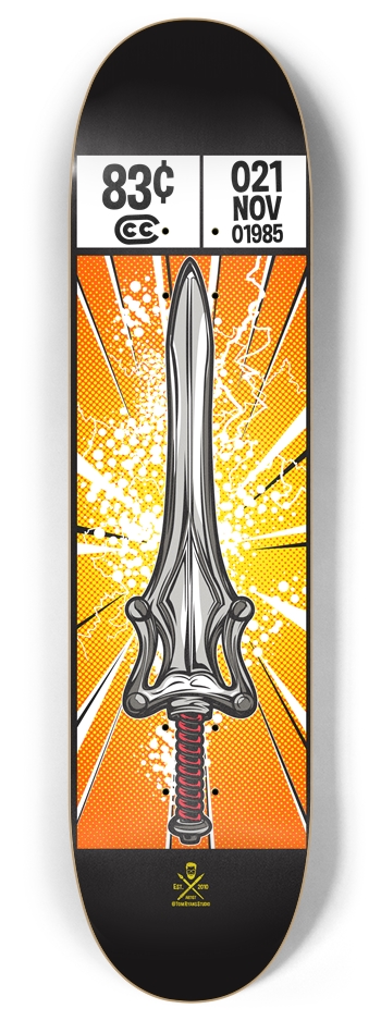 Power Sword 8 Inch Skateboard Deck