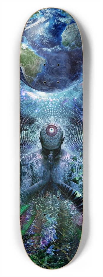 Gratitude For The Earth And Sky 7-3/4 Skateboard Deck