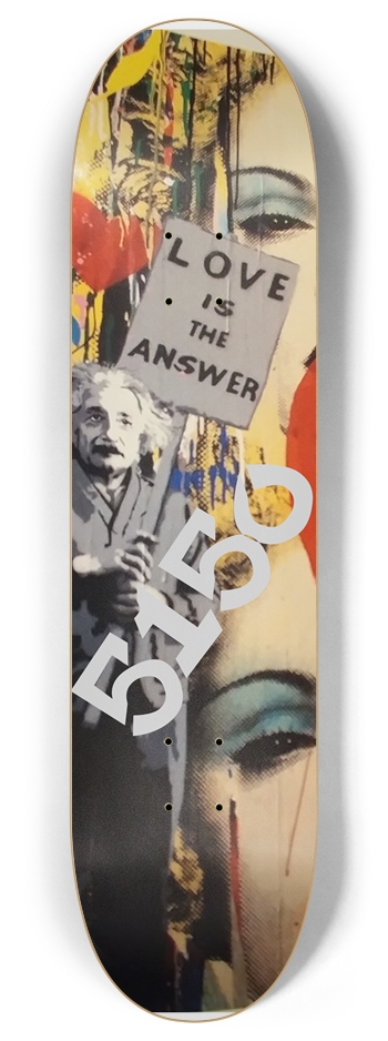 Graffiti Einstein Skateboard 8 Inch Skateboard Deck