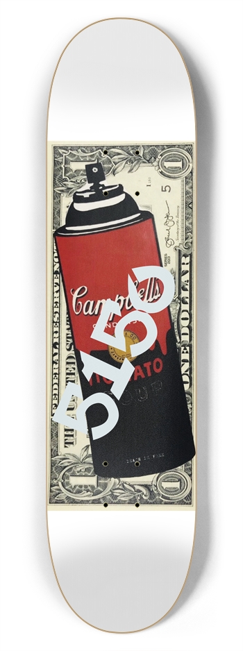 Money $ Skateboard 7-3/4 Skateboard Deck