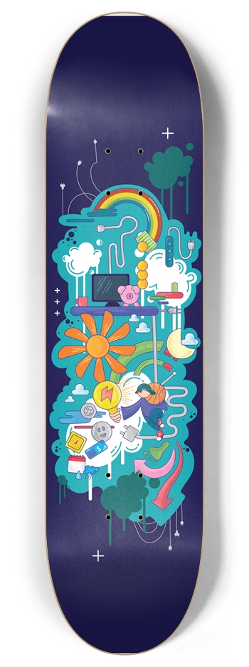 RTOD Skateboard 8 Inch Skateboard Deck