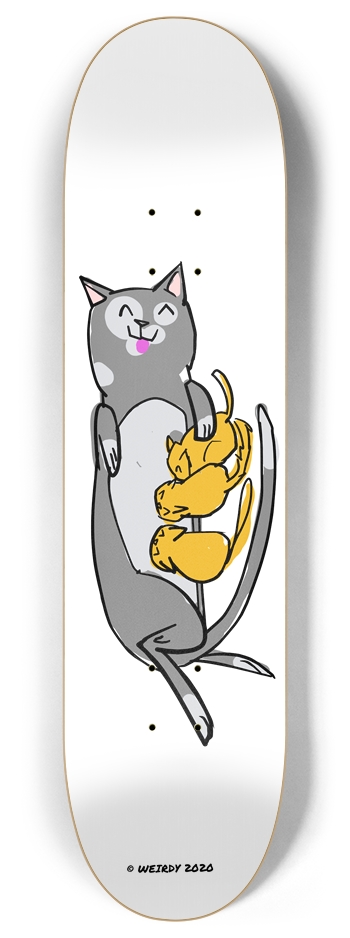 momma cat OG 8 Inch Skateboard Deck