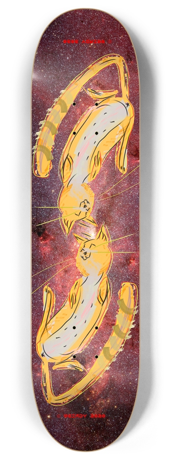cosmic cats 8 Inch Skateboard Deck