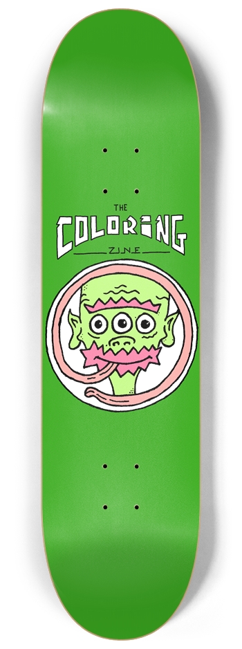 3 Eye Tongue 8.25 8-1/4 Skateboard Deck
