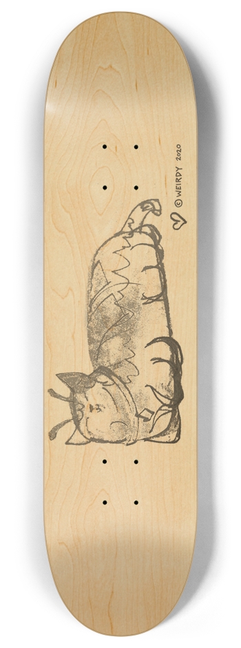 catORpillar beam sketch 8 Inch Skateboard Deck