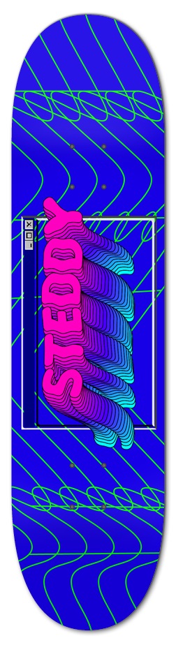 STEDDY error 404 7-3/4 Skateboard Deck 