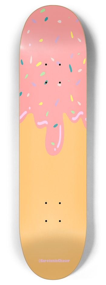 Sprinkled Donut 8 Inch Skateboard Deck