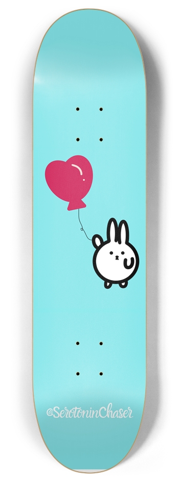 Lonely Bunny 8 Inch Skateboard Deck