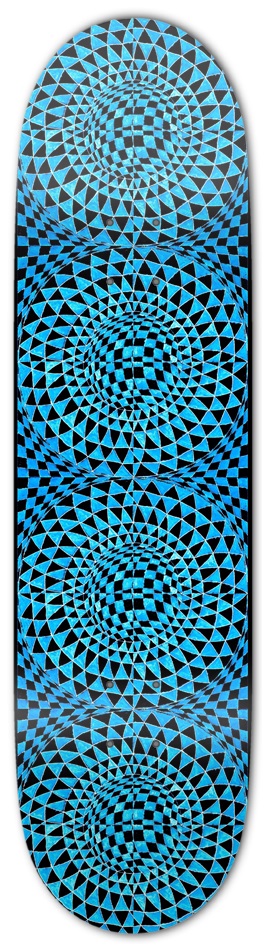 Blue Lace Agate 8-1/2 Skateboard Deck