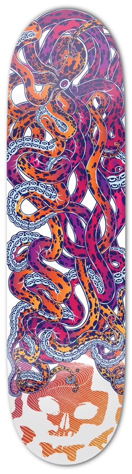 Prank Graffiti Octopus 8-1/2 Skateboard Deck