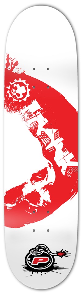 Prank Bad Skull 8-1/2 Skateboard Deck