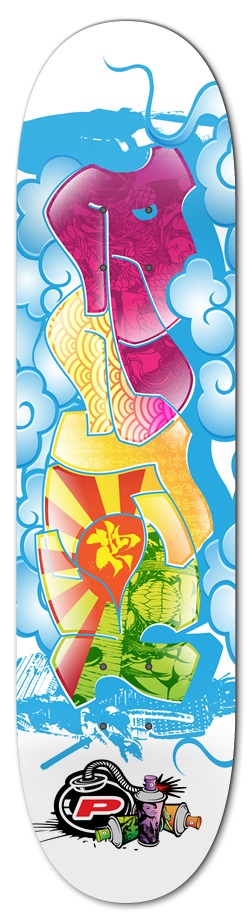 Prank Graffiti KUZA 7-3/4 Skateboard Deck