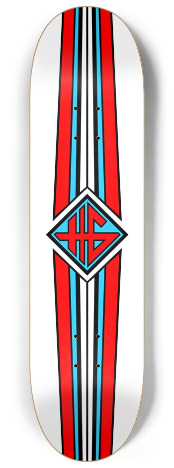 Red Knight Racing Band 8-1/4 Skateboard Deck