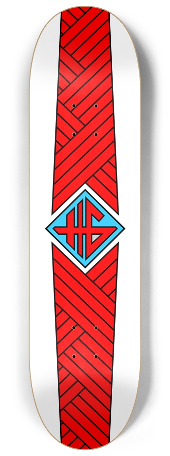 Red Knight Band 8-1/4 Skateboard Deck