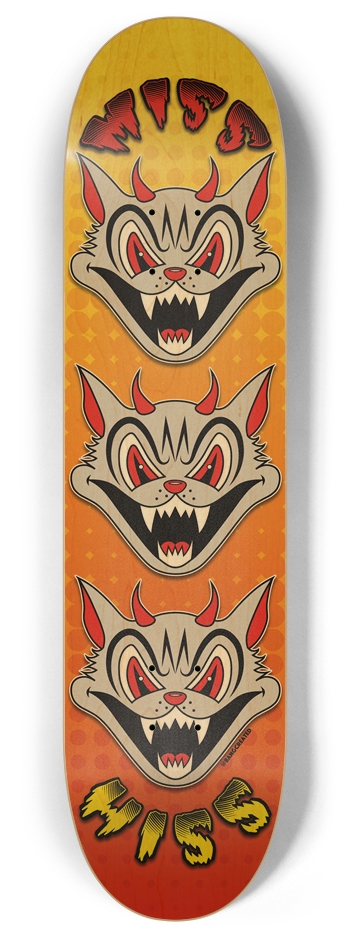 "Miss Hiss" - BANGcreated! 8 Inch Skateboard Deck