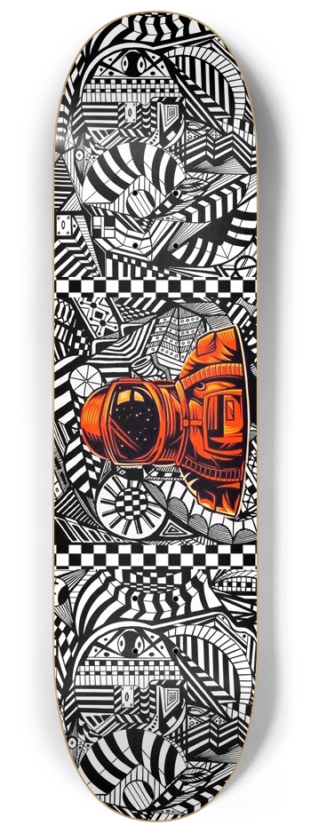 Nocturnal Abstract Skateboard 8-1/4 Skateboard Deck
