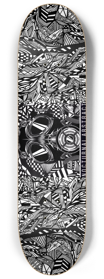 Nocturnal Abstract Skateboard 8-1/4 Skateboard Deck