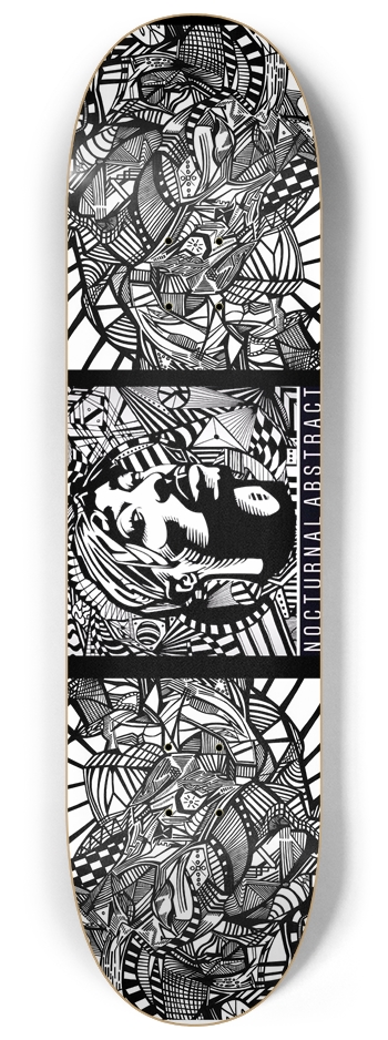 Nocturnal Abstract Skateboard 8-1/4 Skateboard Deck