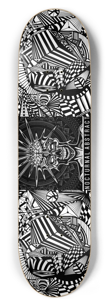 Nocturnal Abstract Skateboard 8-1/2 Skateboard Deck