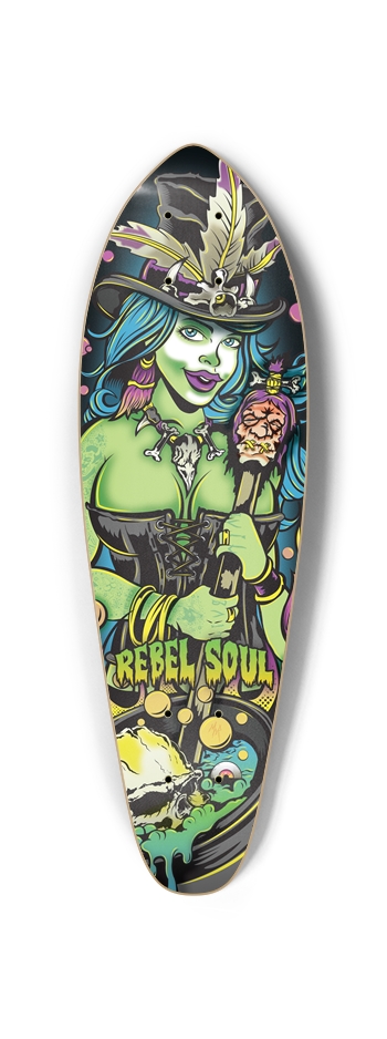 Voodoo Queen (Toxic Green Colorway) Mini Cruiser Mini Cruiser