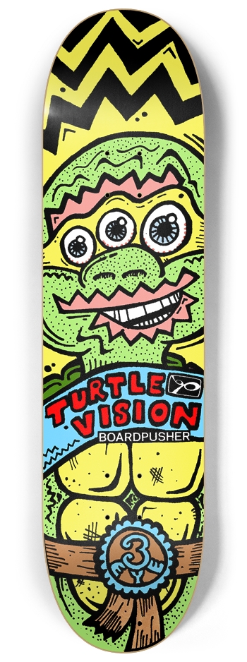 3 EYE TURTLE 8-1/4 Skateboard Deck