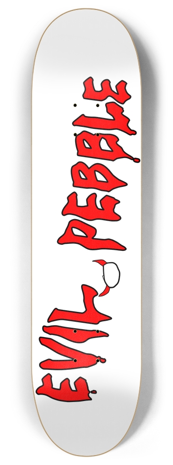 Classic Evil Pebble Deck 8 Inch Skateboard Deck