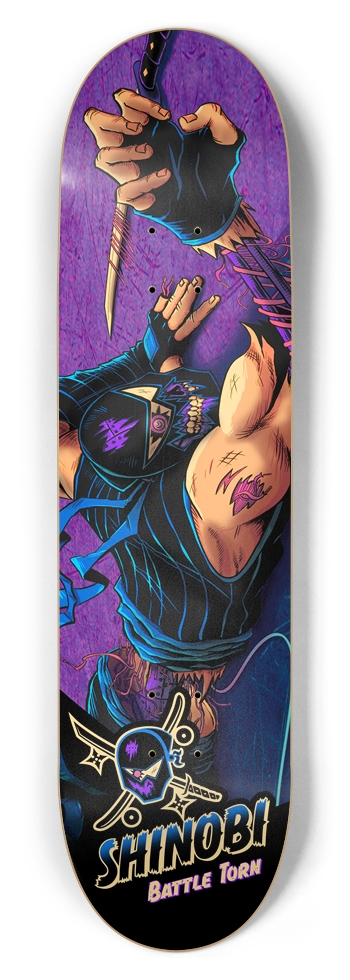 Battle Torn 8.5 Inch 8-1/2 Skateboard Deck
