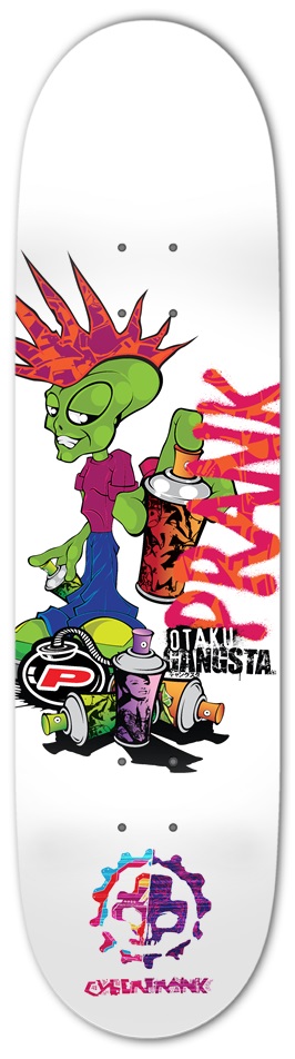Prank Graffiti Alien Vandals 8-1/2 Skateboard Deck