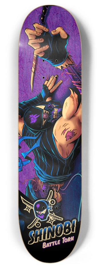 Battle Torn - 8 Inch 8 Inch Skateboard Deck