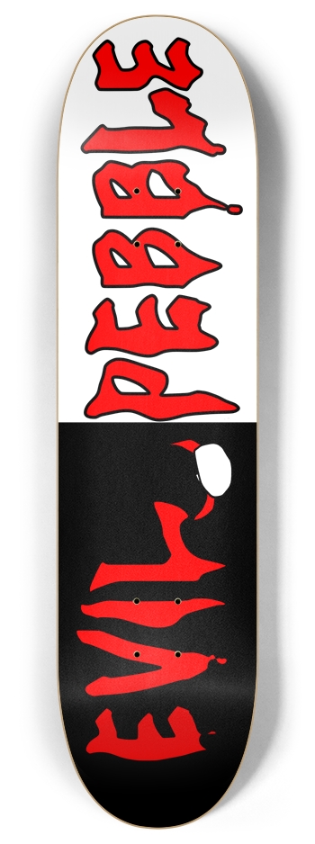 Evil Pebble Swirl 8" 8 Inch Skateboard Deck