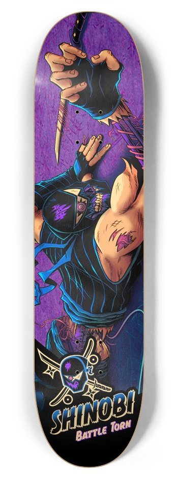 Battle Torn 7.87 Inch 7-7/8 Skateboard Deck