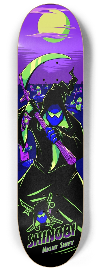Night Shift - 8.25 Inch 8-1/4 Skateboard Deck