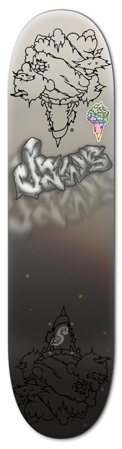 7.75 Jaws3d2 7-3/4 Skateboard Deck