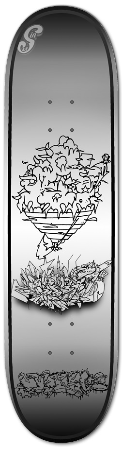 8.25 Jaws3d 1 8-1/4 Skateboard Deck